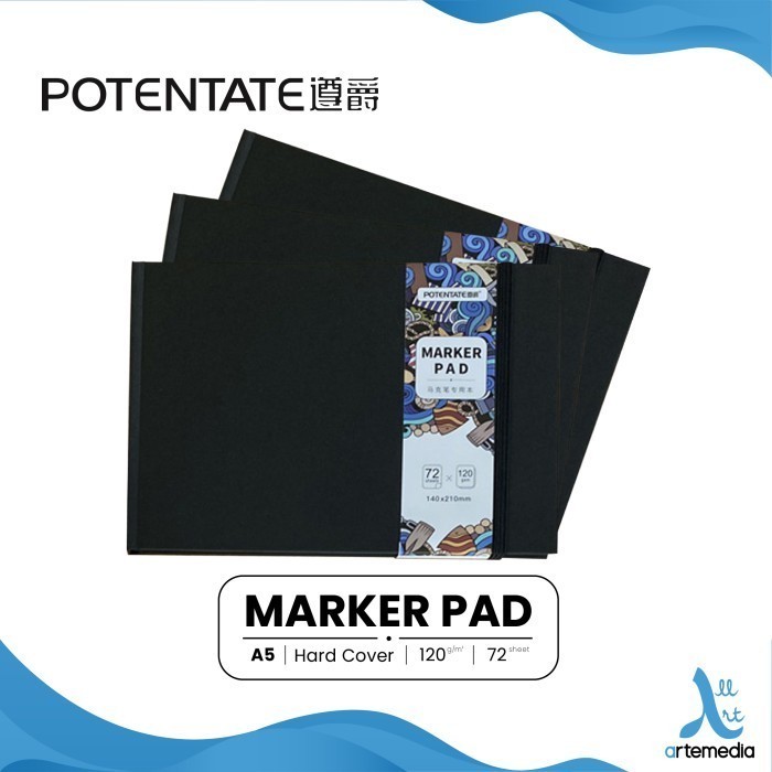 

Buku Sketsa Potentate Marker Pad A5 Hard Cover Sketchbook -Anza Wahda
