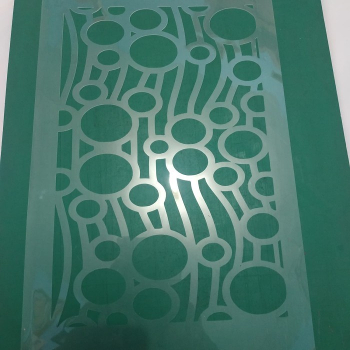 

Stencil Dinding Motif Bulat Modern -Anza Wahda