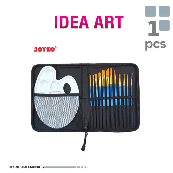 

Art Brush Set Alat Lukis Kuas Cat Air Minyak Acrylic Joyko Brs-7 -Anza Wahda