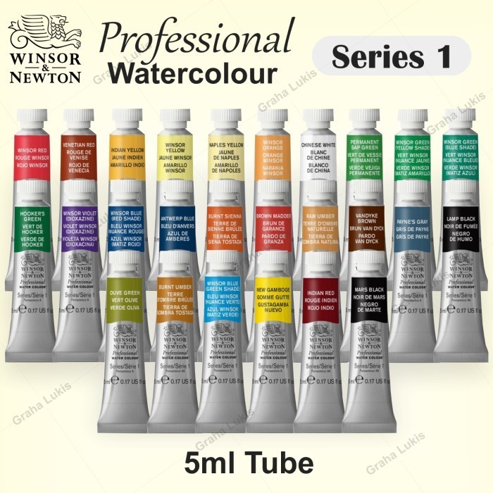 

Winsor & Newton Professional Series 1 Water Colour Tube 5Ml -Anza Wahda