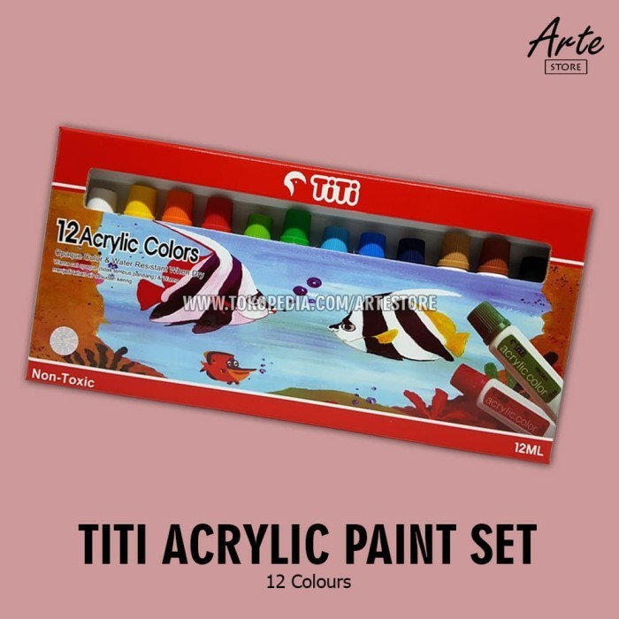 

Cat Acrylic Set 12 Warna -Anza Wahda