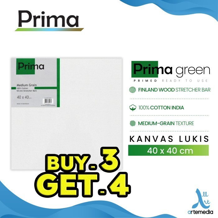 

Kanvas Lukis Prima Green 40X40Cm Cotton Canvas -Anza Wahda