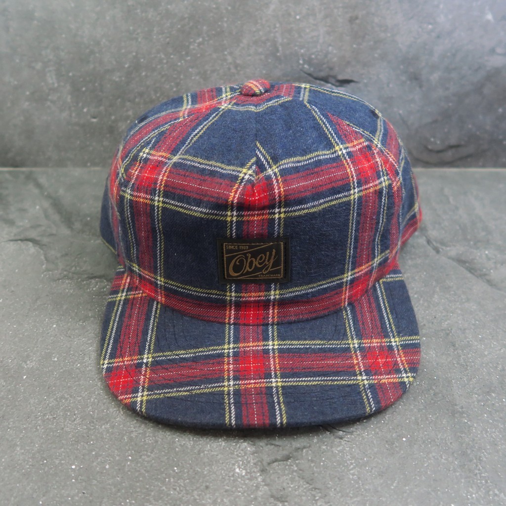 Topi Obey - Snapback Cap - OBY Flannel Fabric