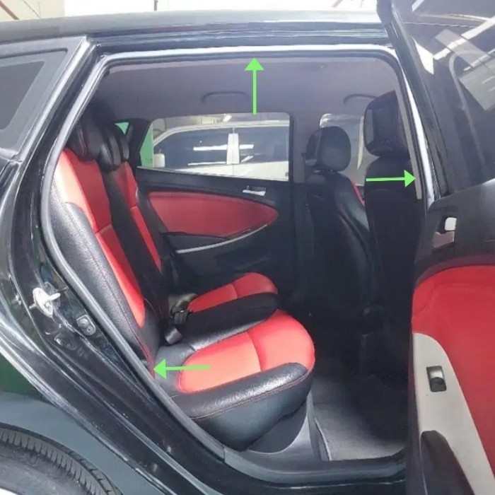 Fullset Karet Peredam Body Pintu Mobil Toyota Etios Valco Tahun 2016