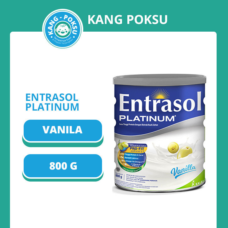 

ENTRASOL PLATINUM VANILA COKLAT 800GR SUSU DEWASA 800 GR SSKL KPS