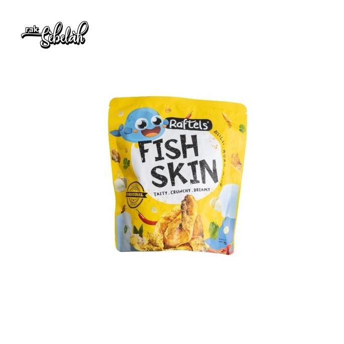 

READY STOCK BUNDLE 3PCS - RAFTELS FISH SKIN SNACK KULIT IKAN ORIGINAL | SPICY 75GR !!!!!