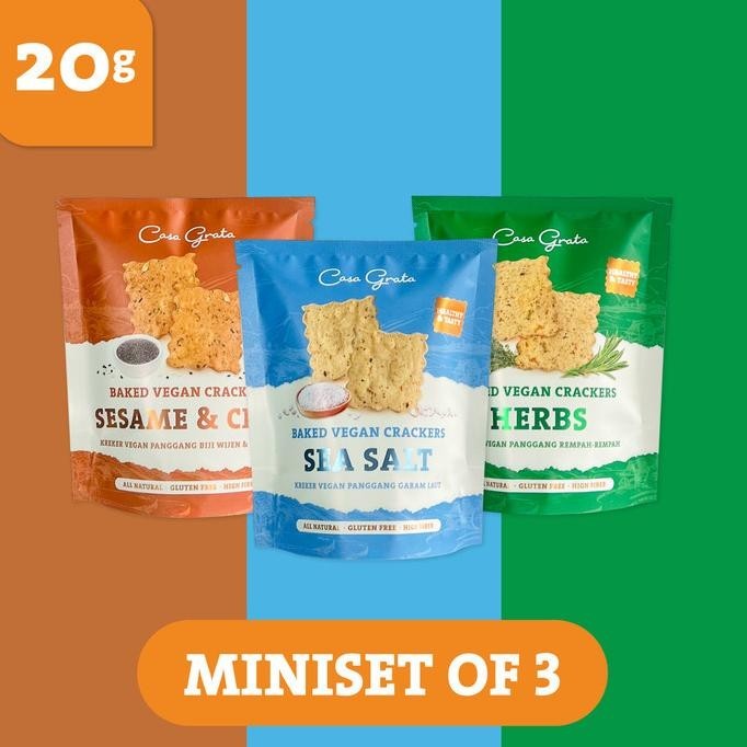 

TERBARU MINI SET OF 3 CASA GRATA CRACKERS 20GRAM !!!!!