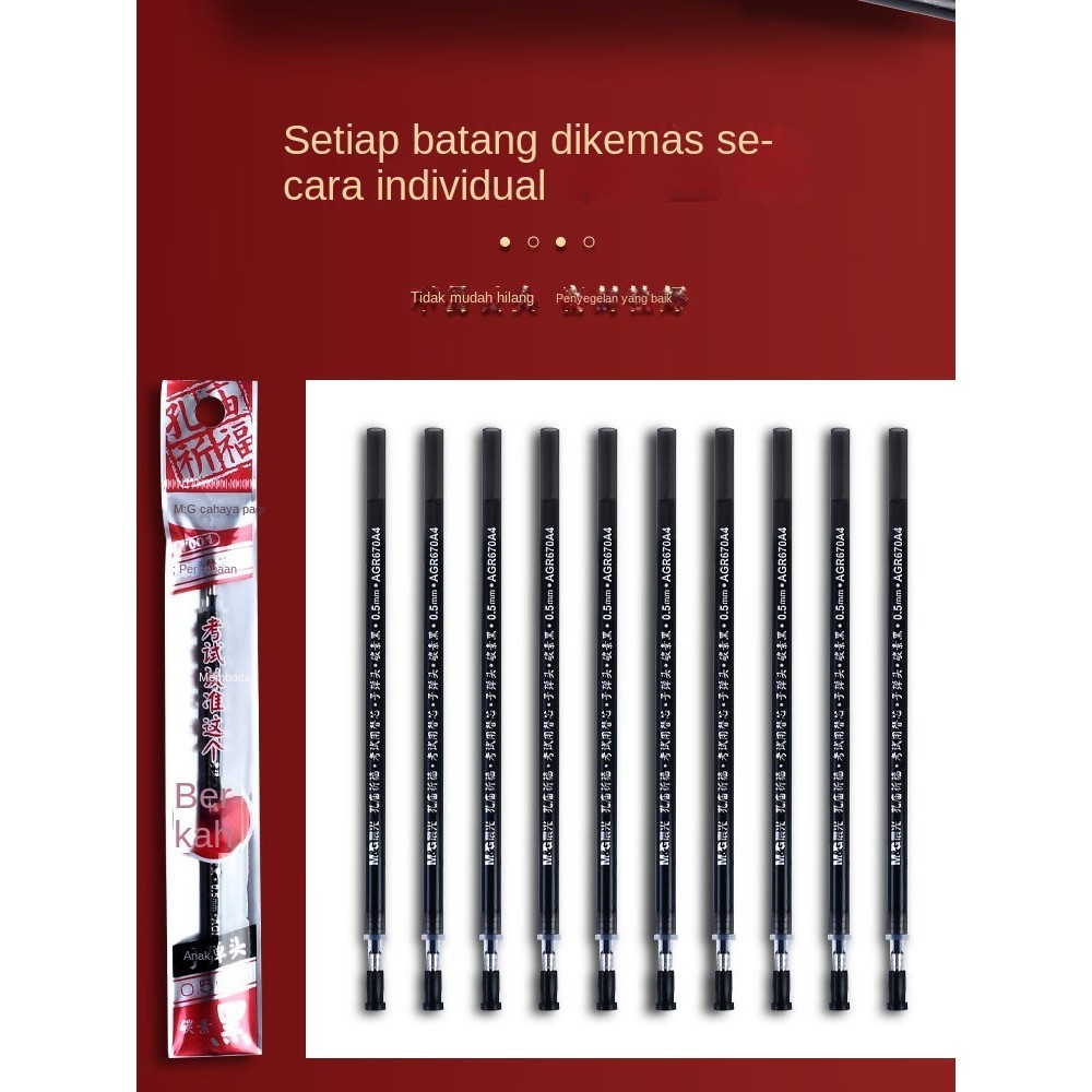 

Isi Ulang Pena Tinta Gel0.5Peluru Tabung Full Needle untuk Murid