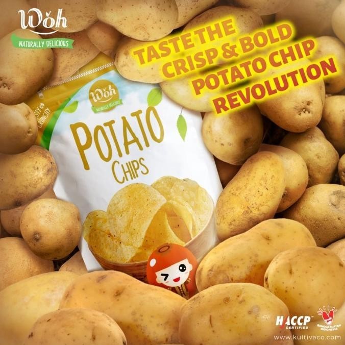 

READY STOCK BUNDLE 3PCS - WOH POTATO CHIPS 50G | KERIPIK KENTANG GLUTEN FREE !!!!!