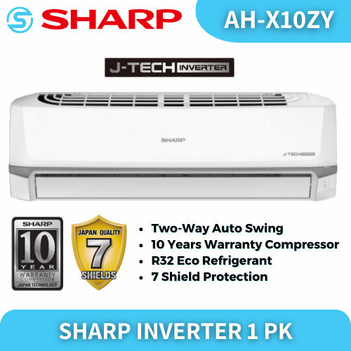 Ready Ac Sharp 1 Pk Jtech Inverter AH-X10ZY