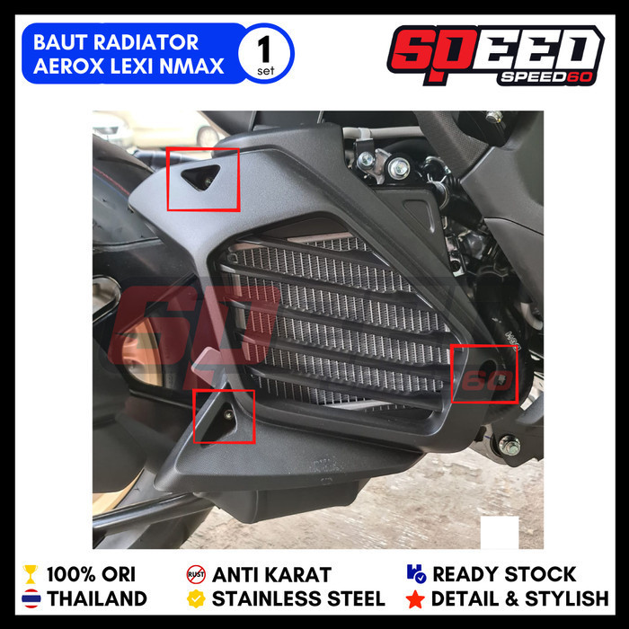 Baut Koper Cover Tutup Radiator Nmax Probolt Thailand