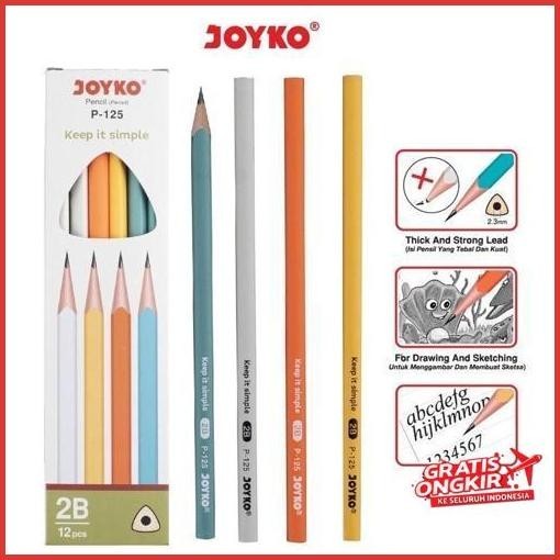 

Hot Sale (1Pcs) Pensil Pencil Joyko P-125 2B 1 Box 12 Pcs Stock Terbatas