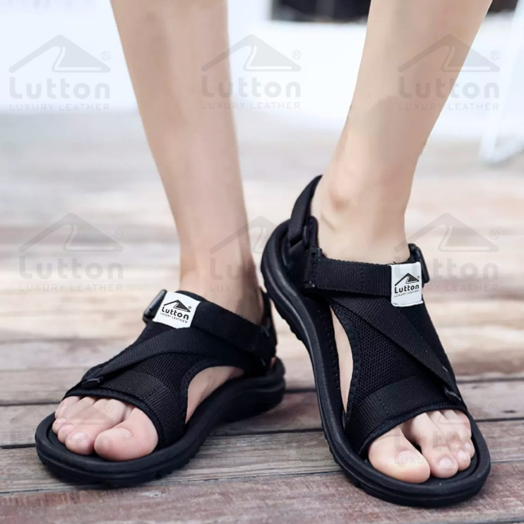Promo Mega Sale 4.4 // Lutton - Sandal gunung pria terbaru - MURAH - SANDAL GUNUNG