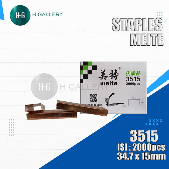

Restock [ Meite ] Carton Staples 3515 / Isi Stapler Kardus Karton 3515 -2000Pc Free Ongkir