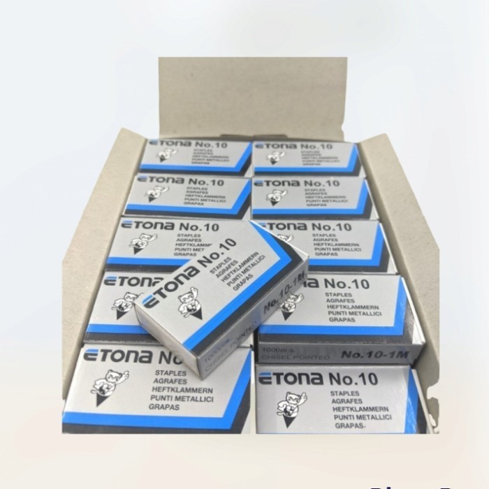 

Asli Isi Staples No.10 Merk Etona Isi 20 Pack Dalam 1 Kotak Best Seller