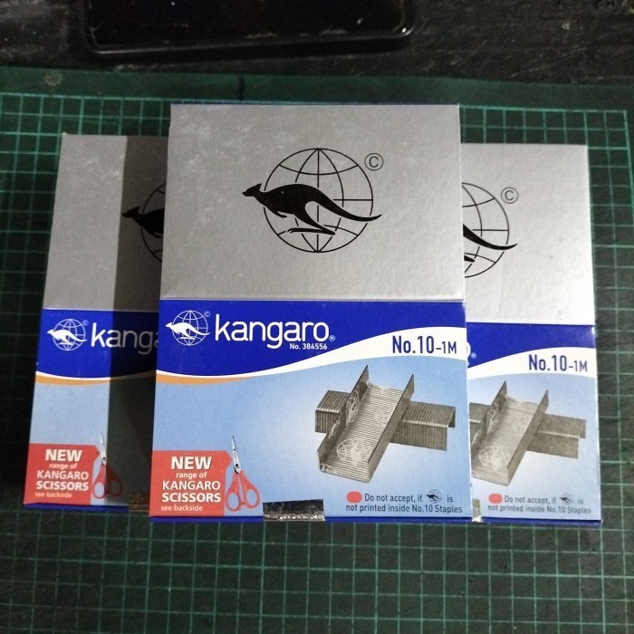 

Termurah Isi Staples Kangaro No.10 Original Harga Satu Box Isi 20 Kotak Kecil Harga Khusus