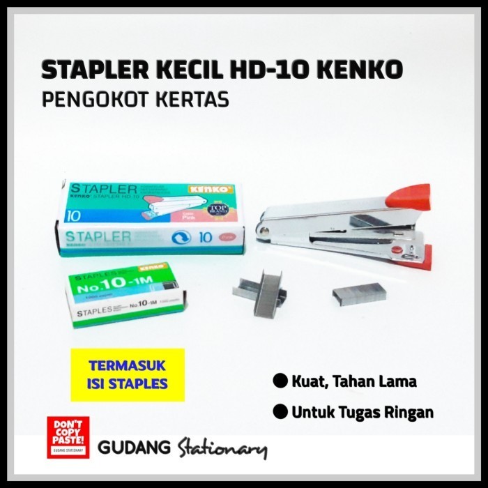 

Terbaru Stapler Kecil Hd-10 Kenko + Isi 1 Pcs Terbaik