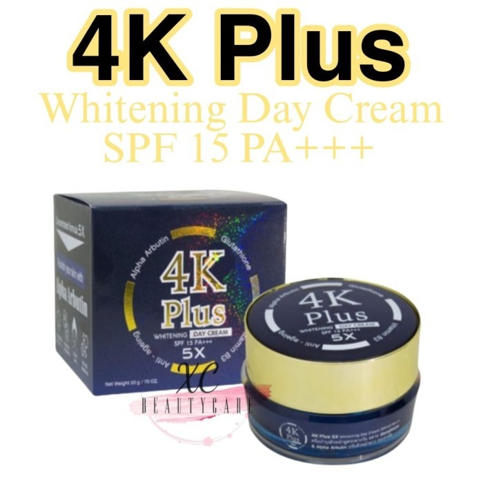 4K Plus Whitening New Day Cream Spf 15 Pa+++/Cream 4K/Cream Wajah/Spf/