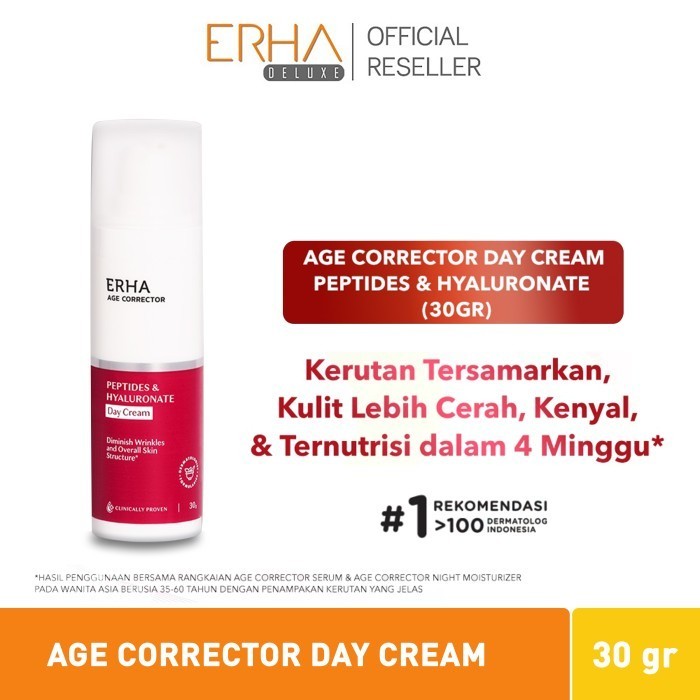Erha Age Corrector Day Cream - Krim Pelembab Wajah Pagi Anti Aging