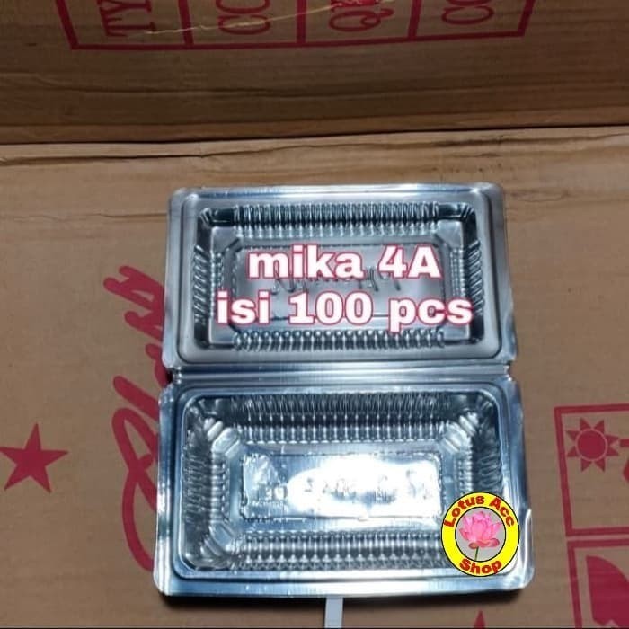 WR528 kotak kue mika plastik ukuran 4A isi 25pcs GRATIS ONGKIR