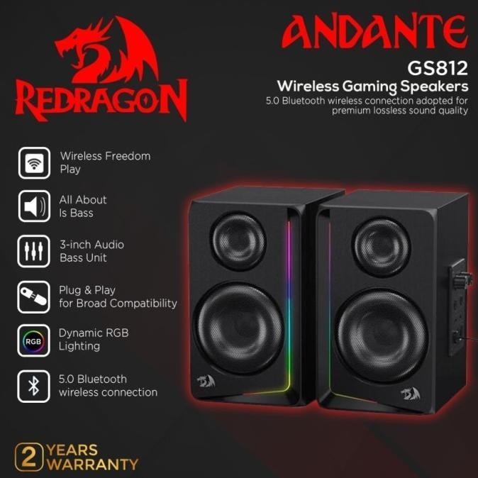 Redragon ANDANTE GS812 - RGB Gaming Speaker