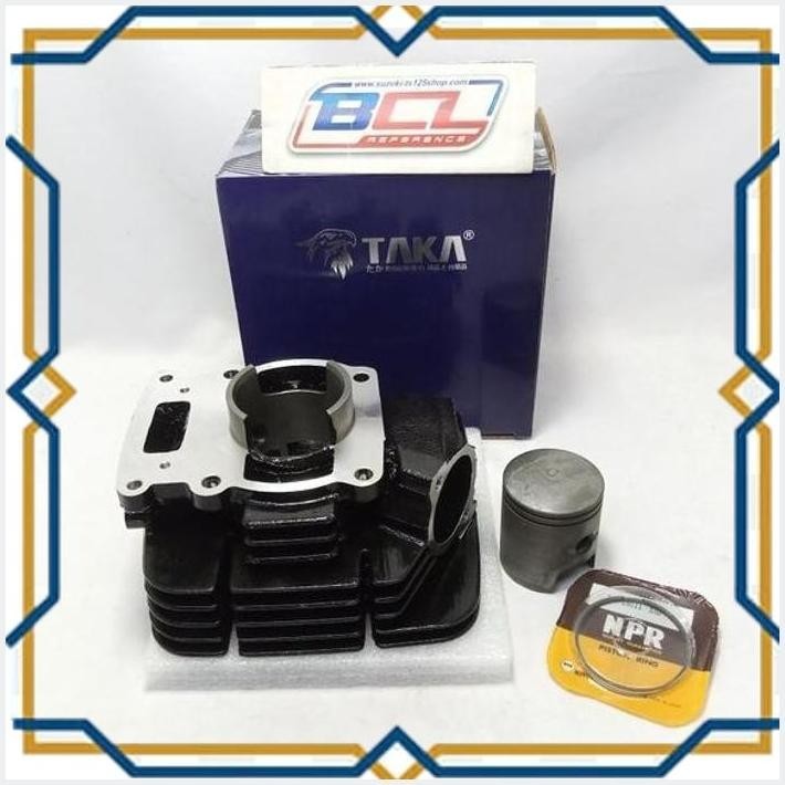 [BRZ] BLOK SET PISTON DAN RING PISTON TS 125 NON ORIGINAL METEK TAKA