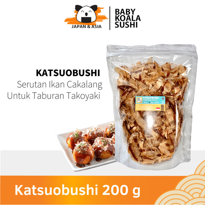 

Ready KATSUOBUSHI Bonito Flakes 200 g Halal Taburan Takoyaki .