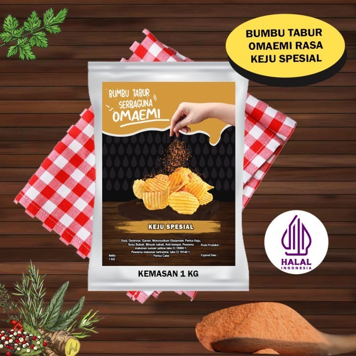 

Ready BUMBU TABUR KEJU SPESIAL HALAL KUALITAS TERJAMIN 1KG