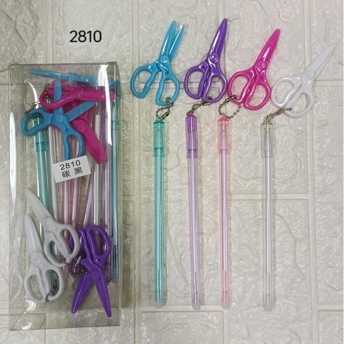 

pen gel gantungan gunting isi 12