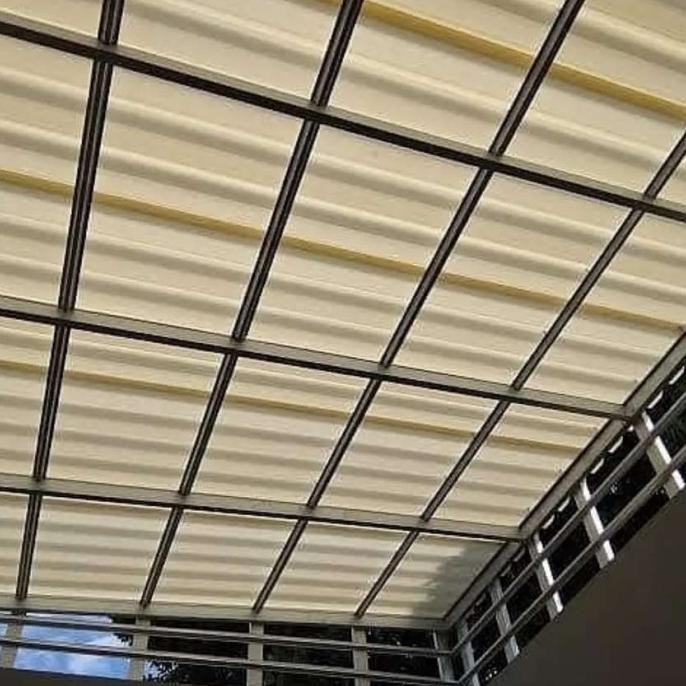 Atap Alderon Upvc R830 Tebal 10Mm Putih/Biru