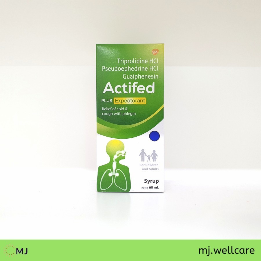 Actifed Hijau Plus Expectorant 60 ml