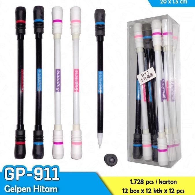 

pen gel keseimbangan / balancing motif supreme isi 12