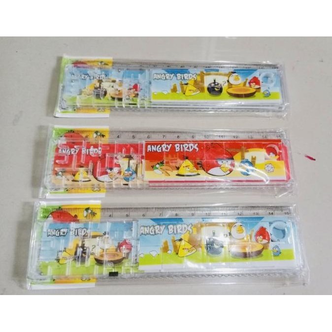 

penggaris 15 cm 2 in 1 puzzle satuan