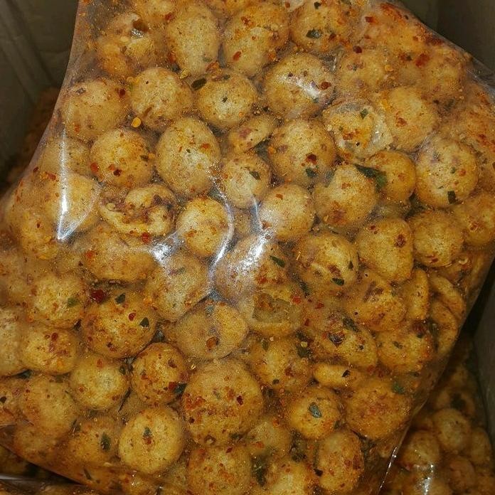 

Cimol Kering Emplod Pedas Asin Endog Lewo Kemasan 250Gr