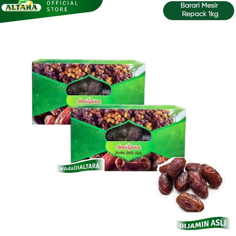 

Kurma Barari Mesir Zahdi Zahedi Golden Dates Madinah Pack Original 1Kg