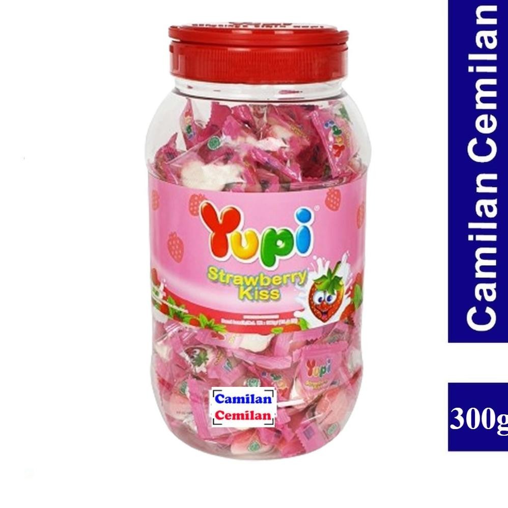 

Yupi Strawberry Kiss Toples 300 Gr