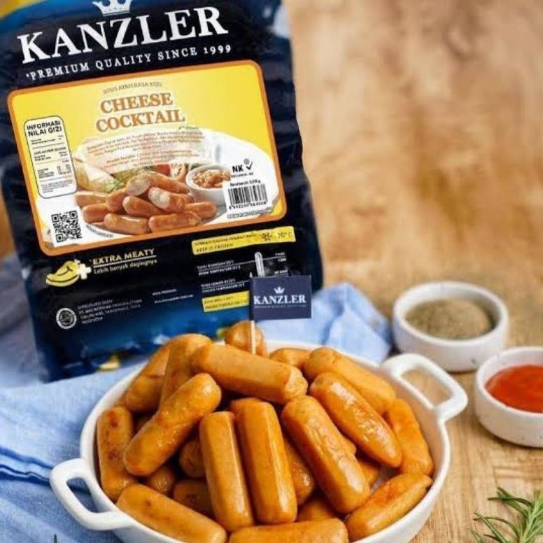 

Kanzler Crispy Chicken Nugget Ayam 450Gr/Nugget Kanzler/Sosis Kanzler Cocktail
