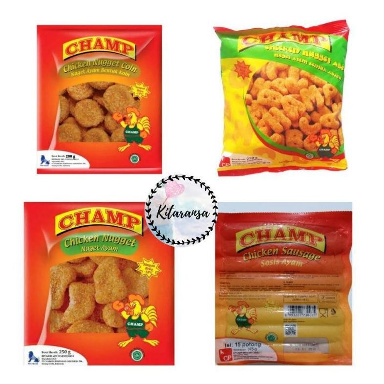 

Nugget Champ 1Kg/Nugget 250Gr/Sosis Champ 375Gr/Nugget Ayam/Sosis Champ