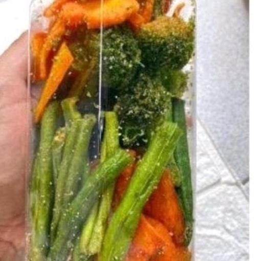 

Keripik Sayur Mix + Buah Mix (2Jar) Naturale Chips Vacuum Frying STS