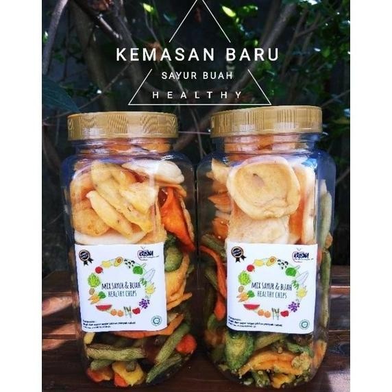 

KERIPIK SAYUR DAN BUAH TOPLES VOLUME 700ML VEGGIE CHIPS (SAYUR DAN GJ