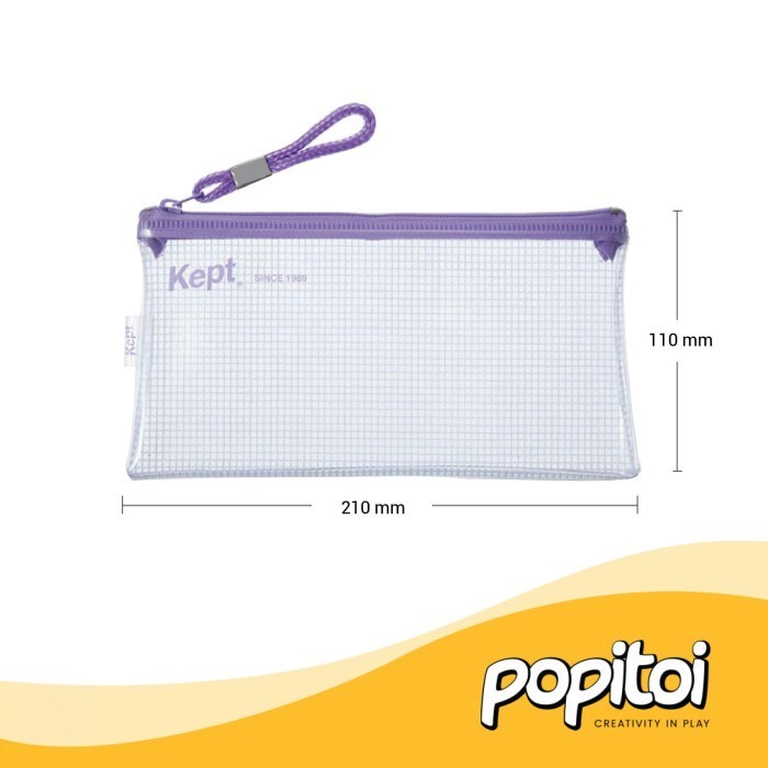 

Raymay Kept Clear Pen Case Pouch Bening Make Up Kosmetik Tempat Pensil