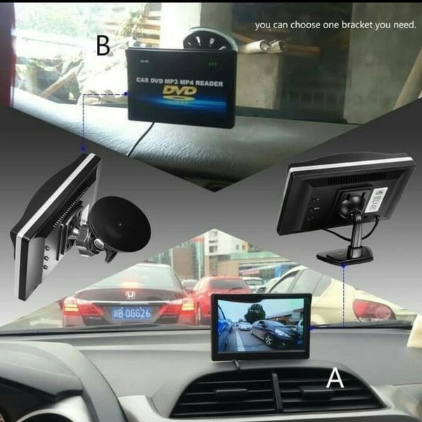 MONITOR LCD CAMERA TFT 4.3 INCH KAMERA DVD PARKIR MUNDUR MOBIL