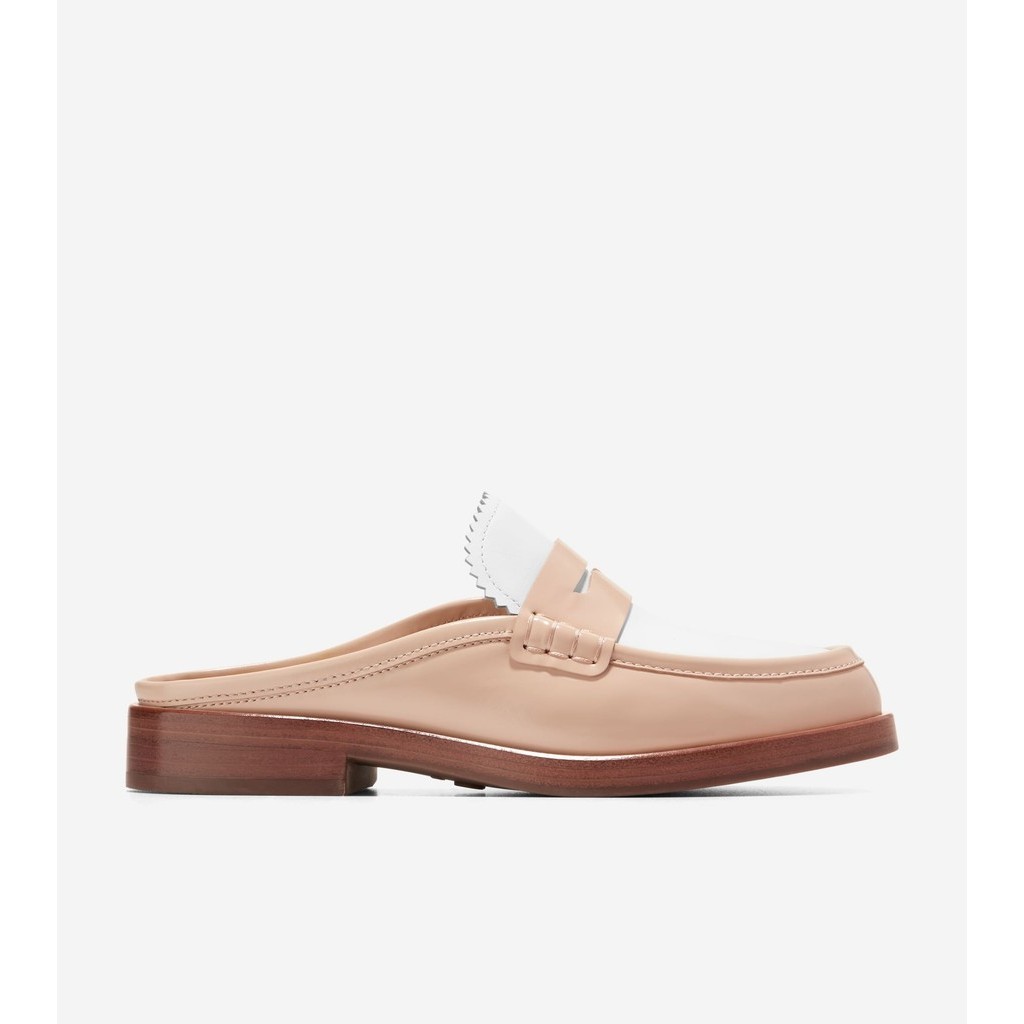 Cole Haan Women Chelby Mule - Sepatu Wanita (Krem)