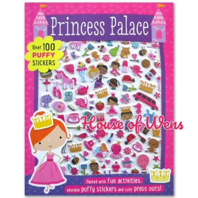 

New Puffy Princess Palace Stickers Original - Buku Stickers Princess Limited Edition