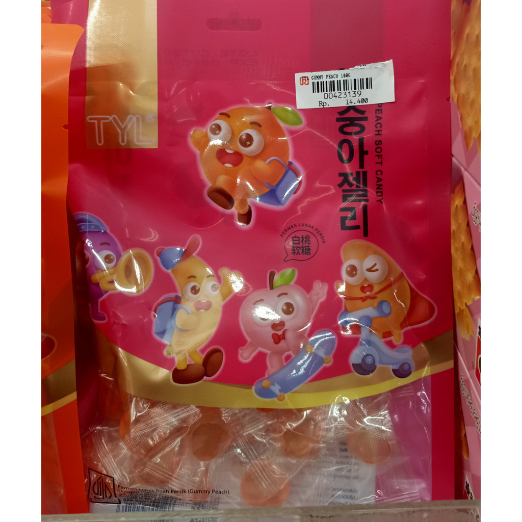 

TYL GUM ORANGE DAN STRAWBERY 100GR