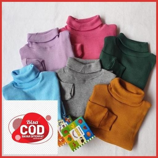 Bisa Cod Baju Rajut Gaya Korea Pakaian Anak Perempuan Turtle Neck Sweater Turtleneck Rajut Anak Pere