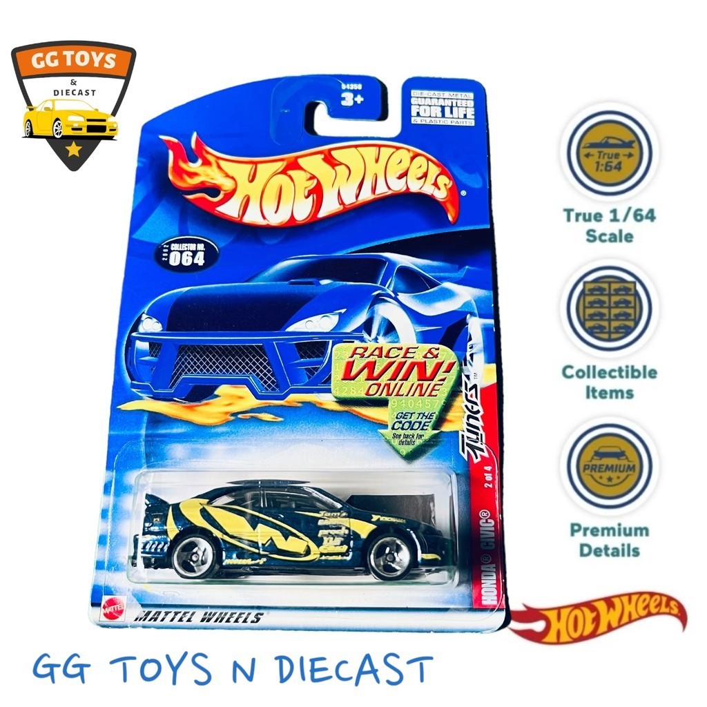 Hotwheels Hot Wheels HW Rare Honda Civic SI Tuners