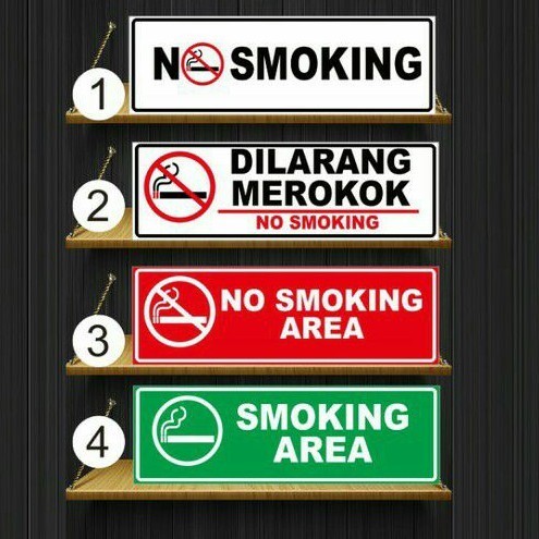 STIKER DILARANG MEROKOK NO SMOKING