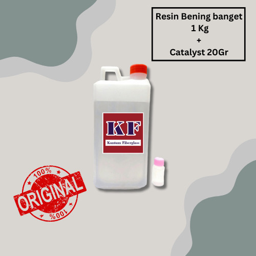 RESIN BENING BANGET 1 KG + CATALYST 20 GR (SETARA EPOXY)