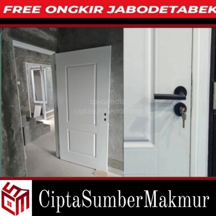 PINTU BAJA / PINTU KAMAR BAJA TYPE ECO SERIES WHITE & WOOD COLOUR